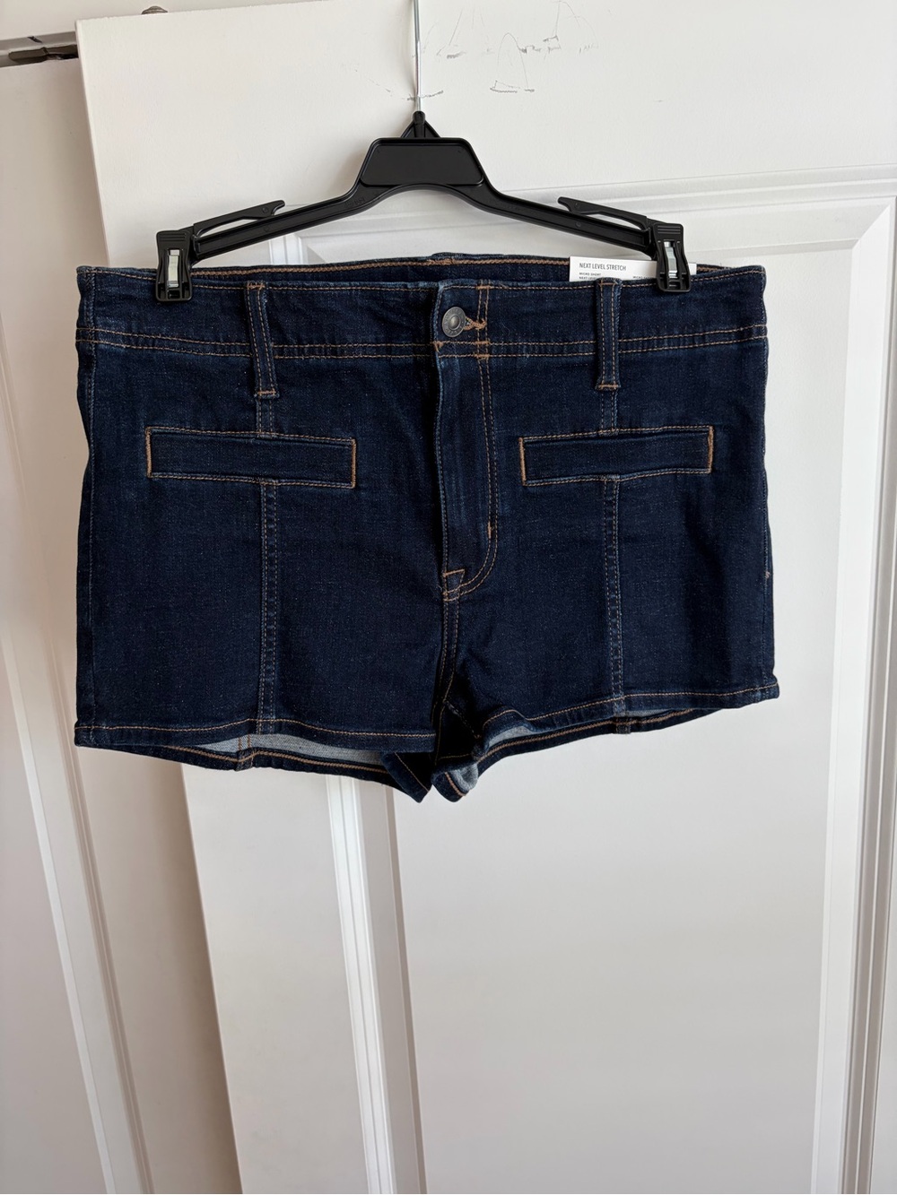NWT: American Eagle Micro Shorts. Dark Indigo -Classic Low-Rise